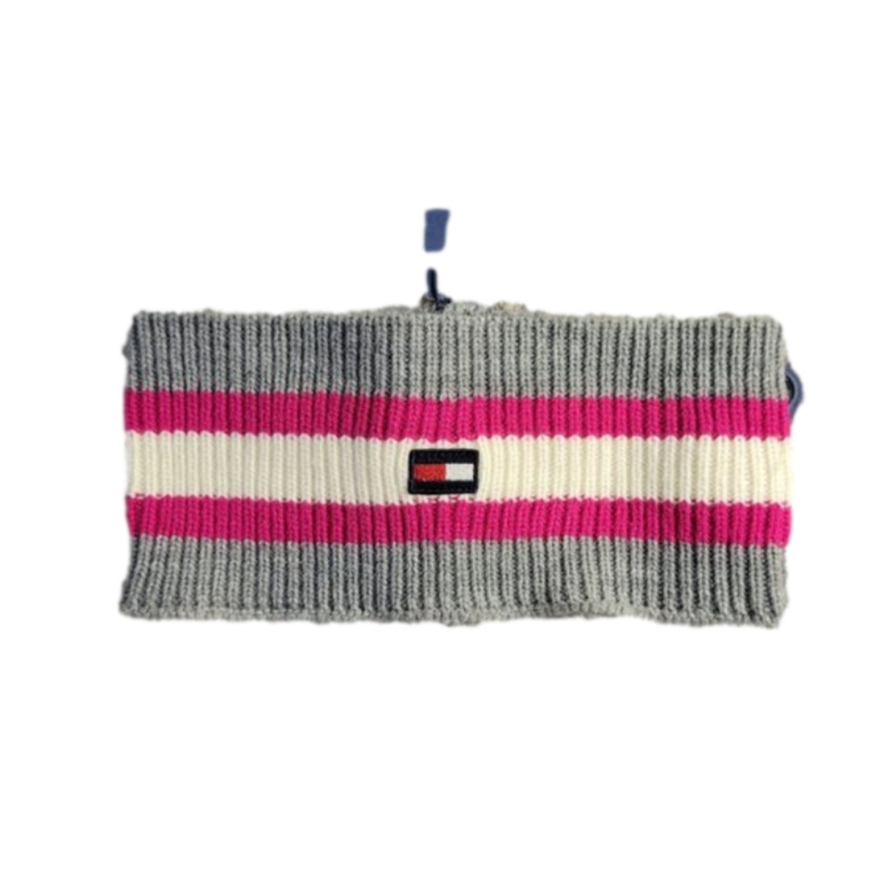 TOMMY HILFIGER WOMENS KNIT SCARF ROUND - Picture 1 of 11